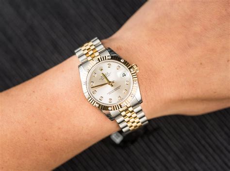 31mm rolex datejust on wrist|rolex datejust 31 gold price.